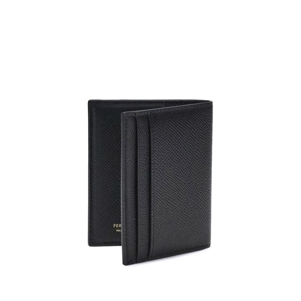 Porte-cartes Ferragamo Gancini noir