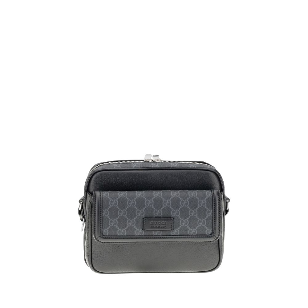 Sac à bandoulière Gucci GG Supreme noir