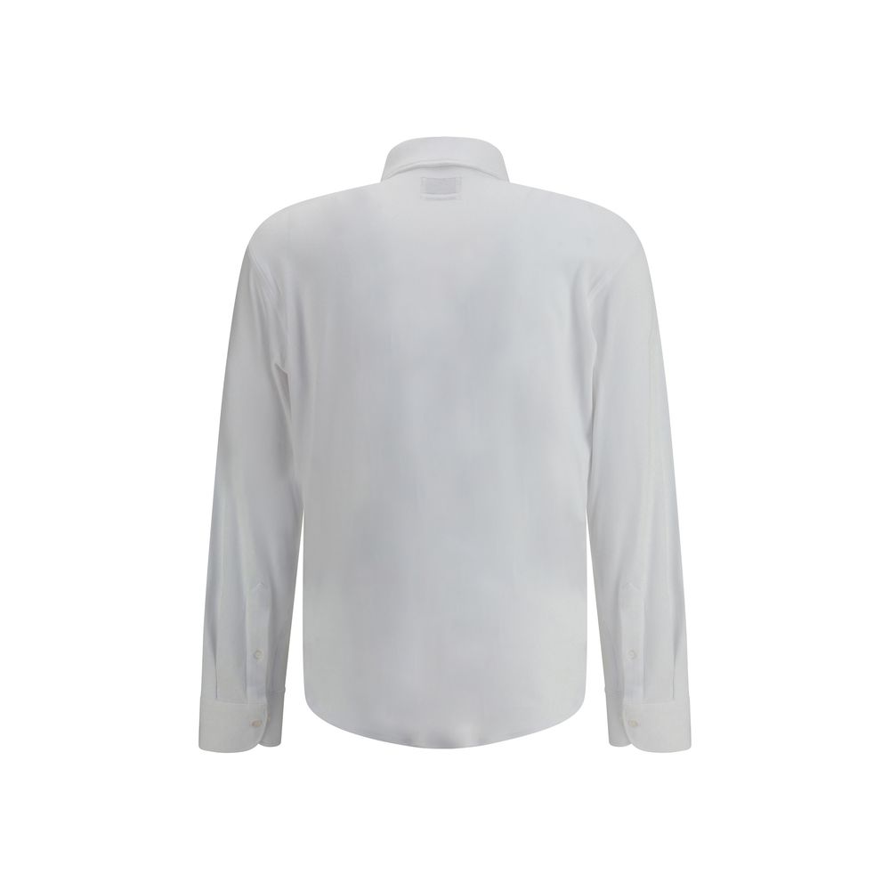 Chemise Brooksfield à col cubain blanche