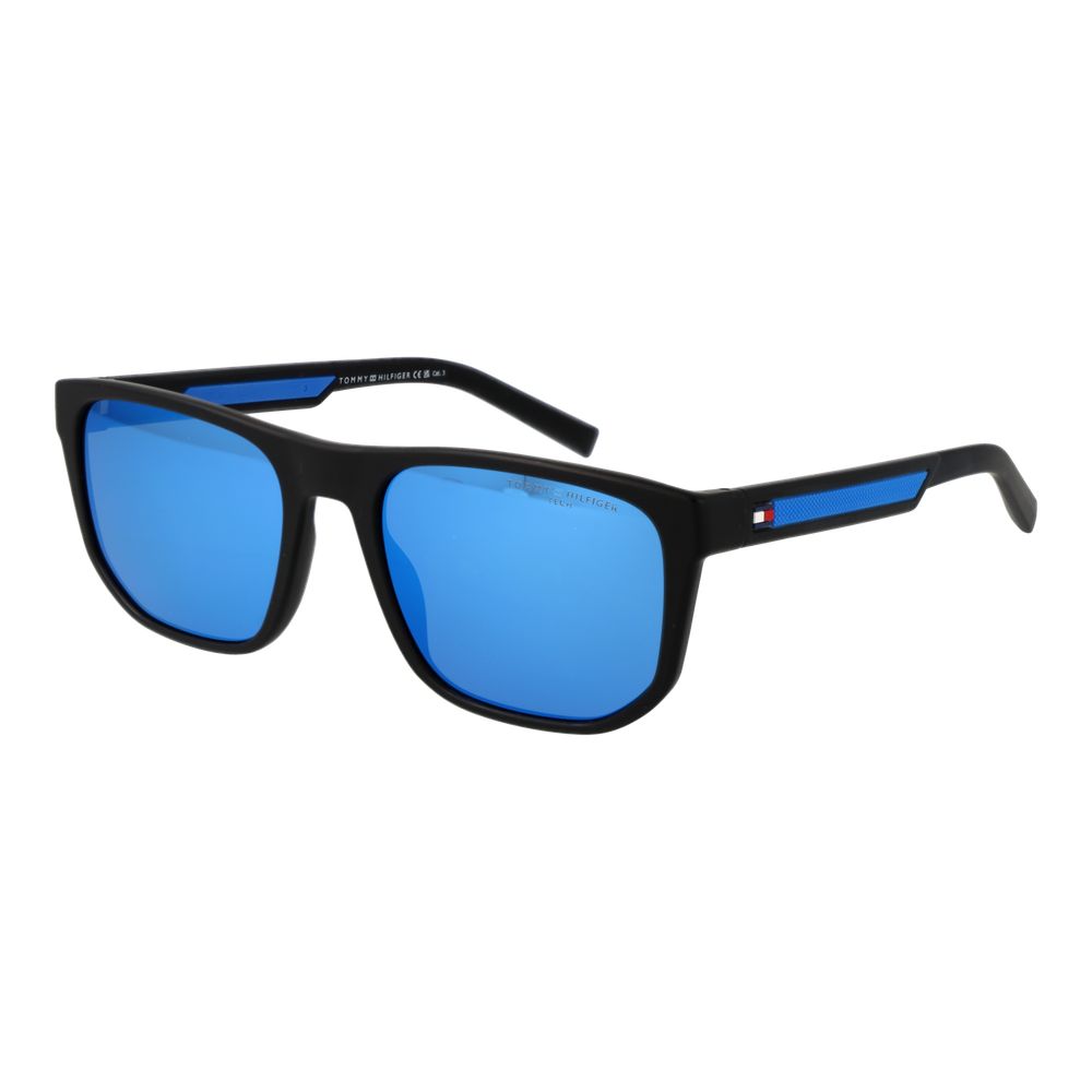 Lunettes de soleil noires bleues
