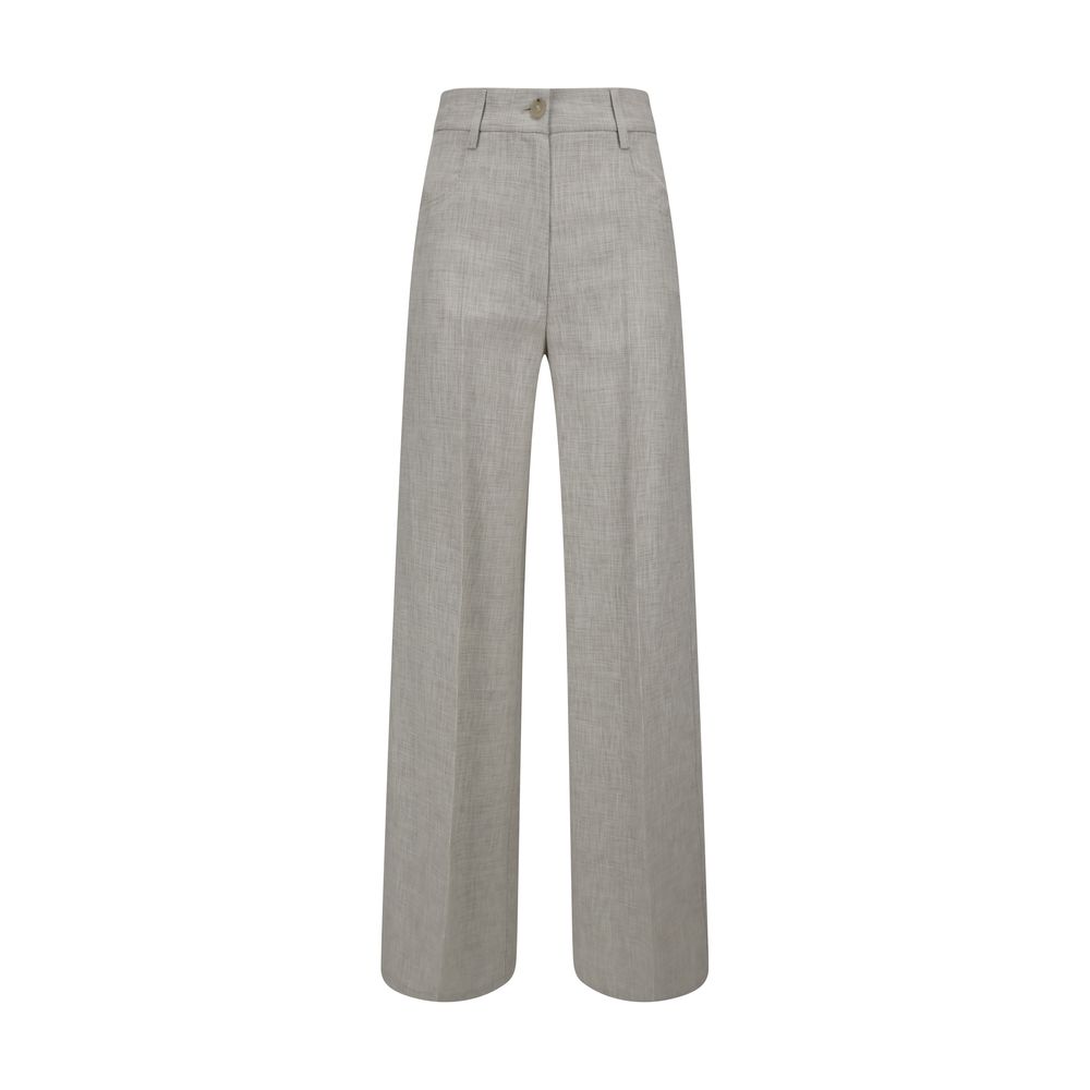 Pantalons forte_forte Fil à fil beiges