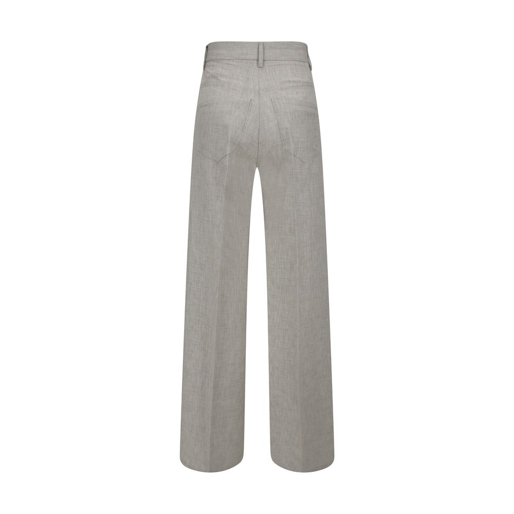 Pantalons forte_forte Fil à fil beiges