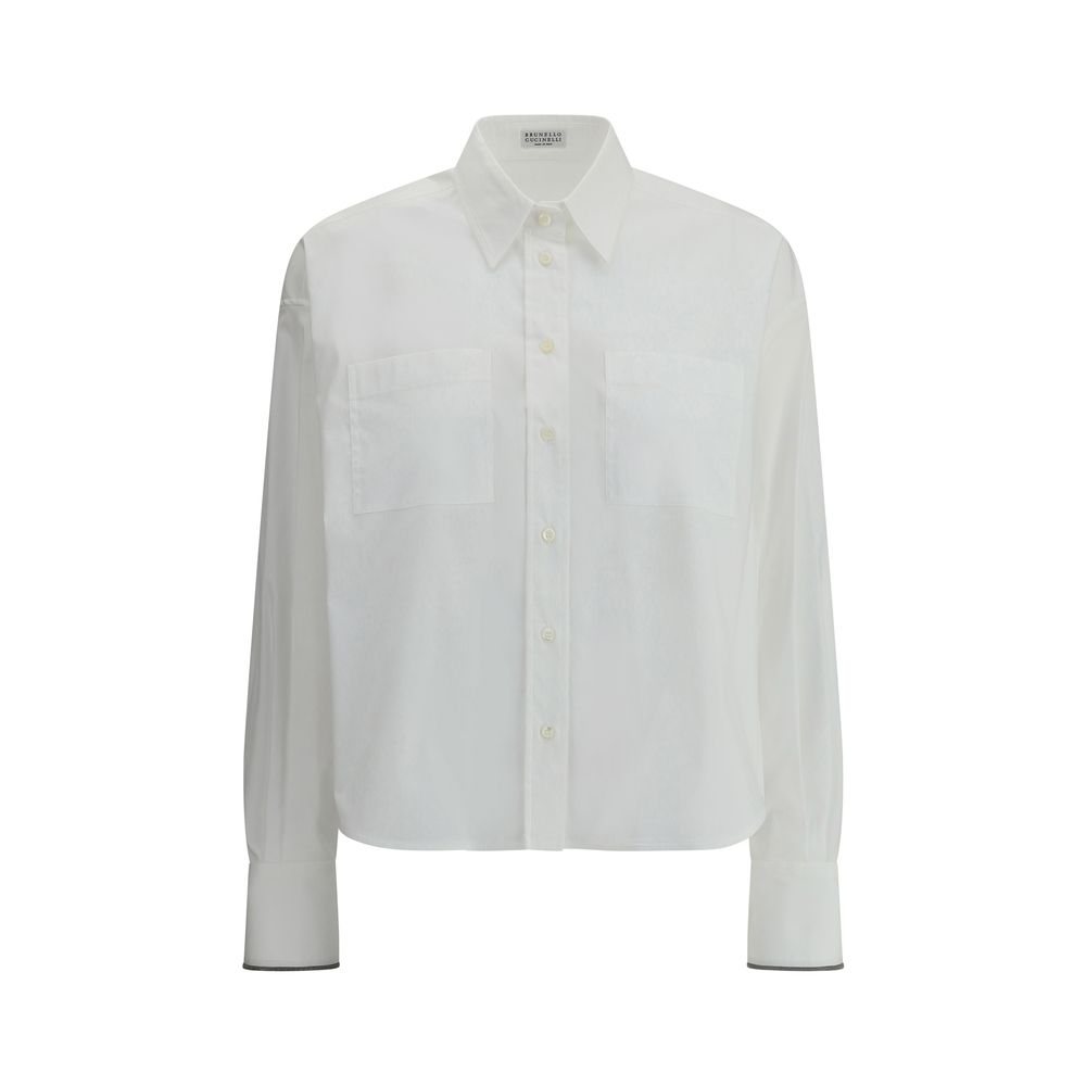 Chemise Brunello Cucinelli oversize blanche