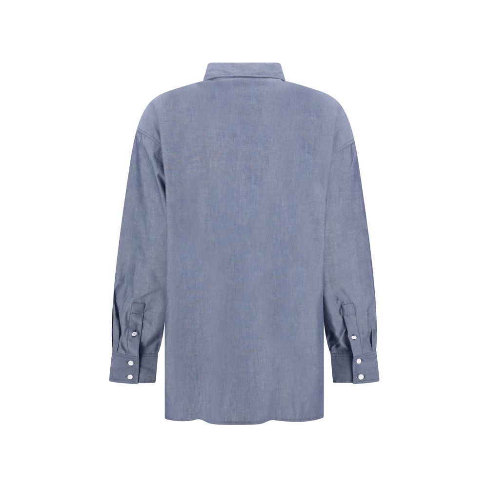 Chemise Maison Kitsuné Baby Fox blanche