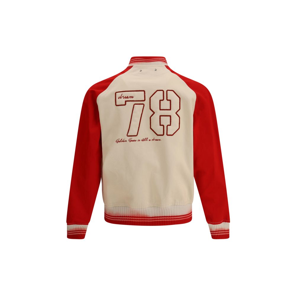 Veste bomber Golden Goose brodée noire