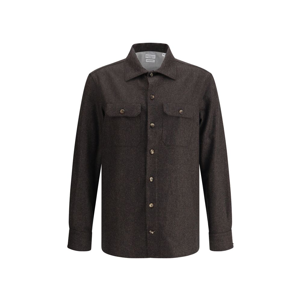 Chemise Brunello Cucinelli oversize grise