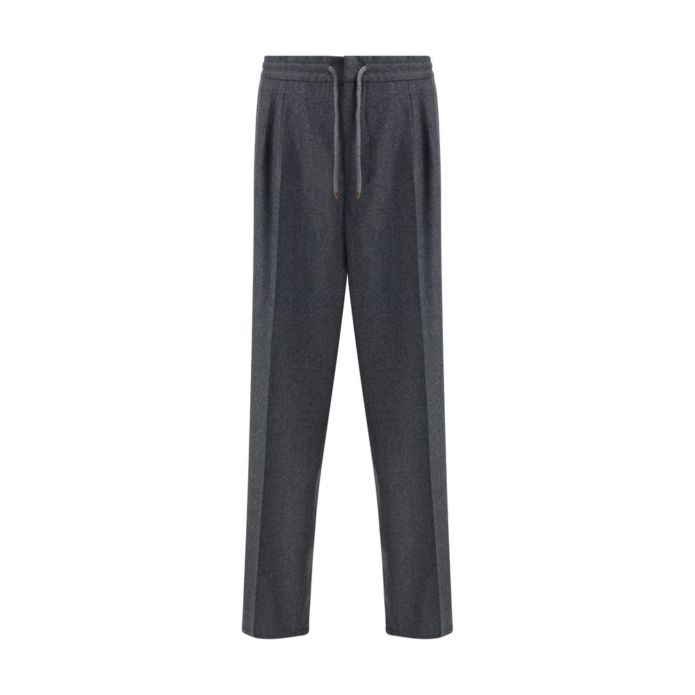 Pantalons Brunello Cucinelli en laine mélangée