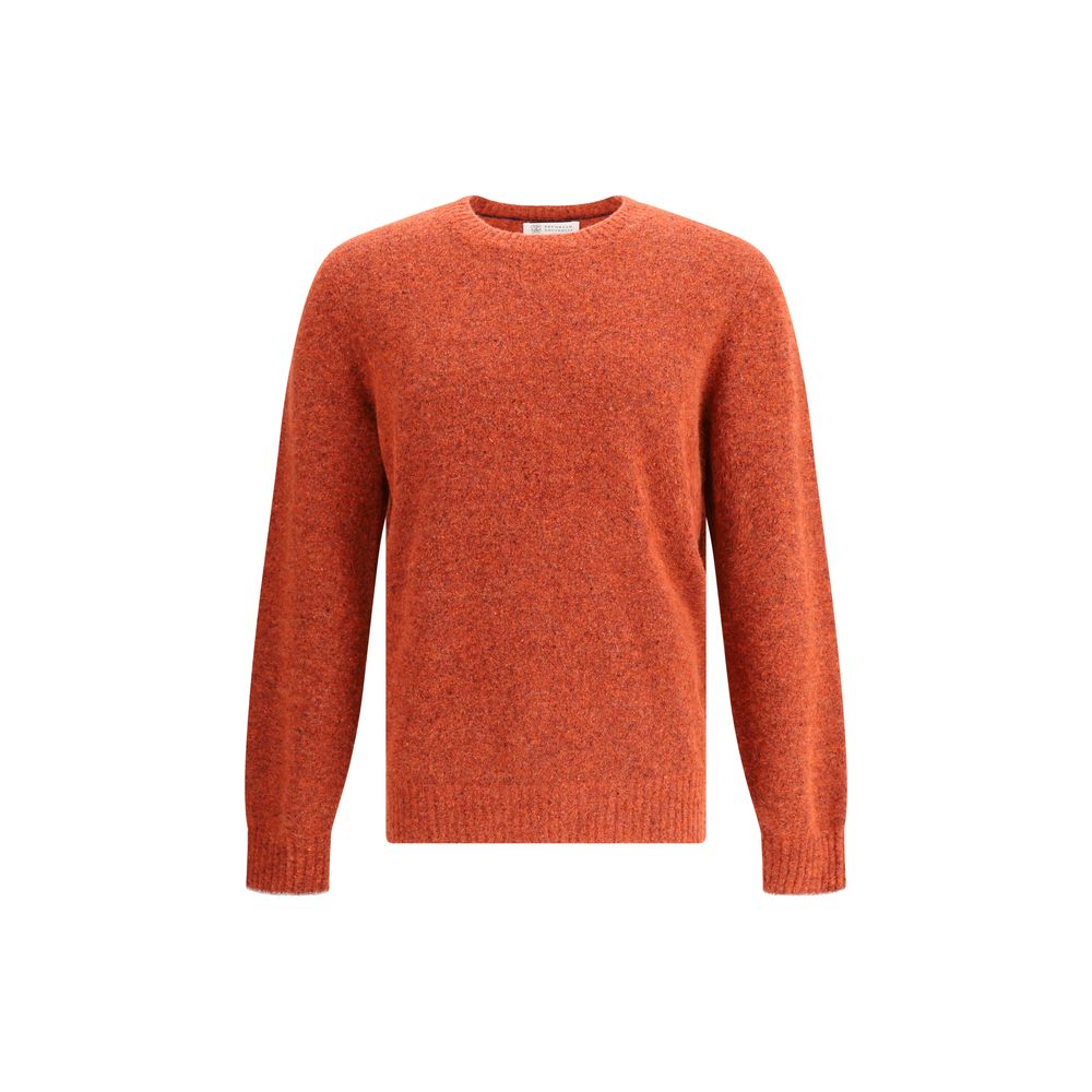 Pull Brunello Cucinelli mélange gris