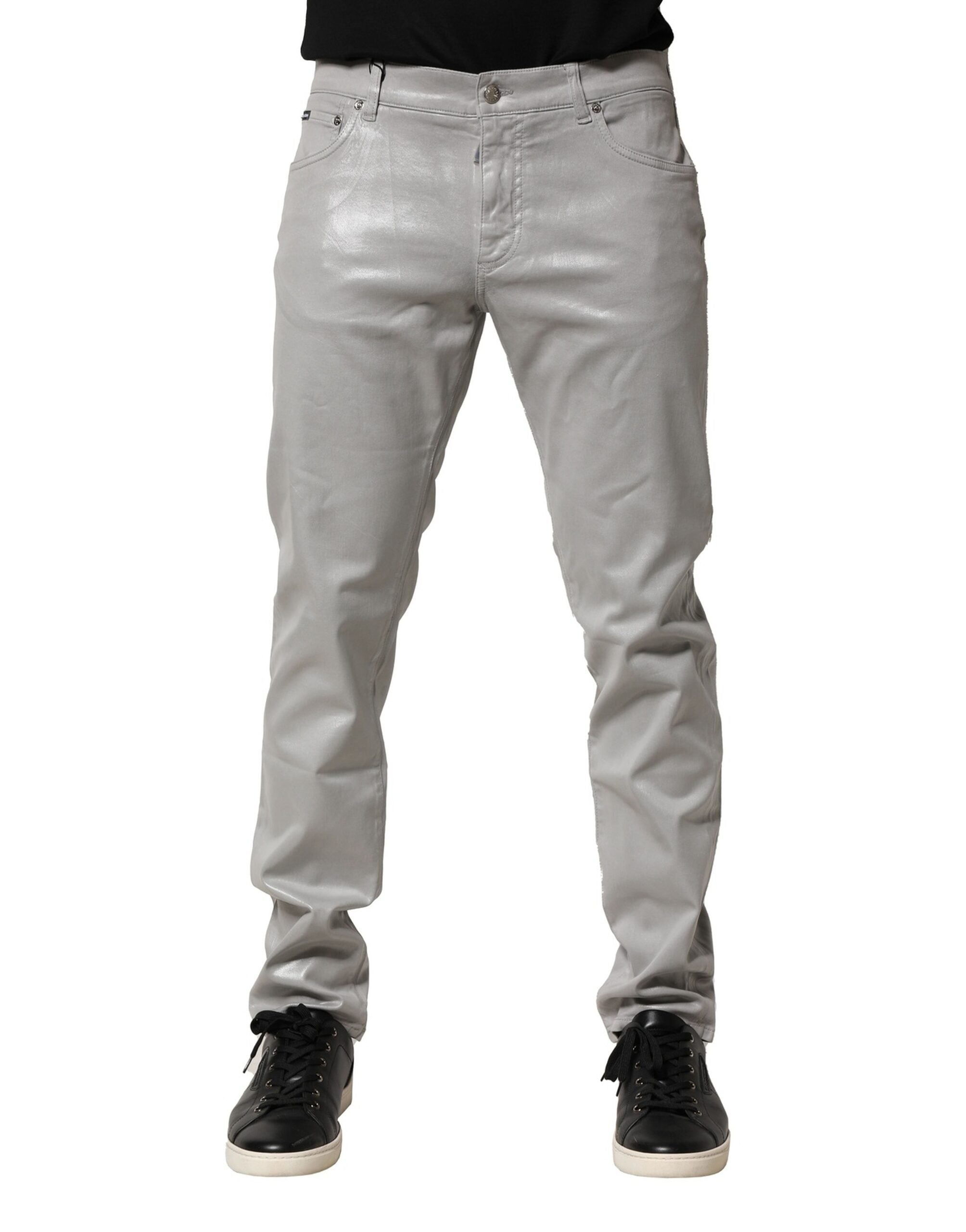 Jeans Dolce & Gabbana argentés