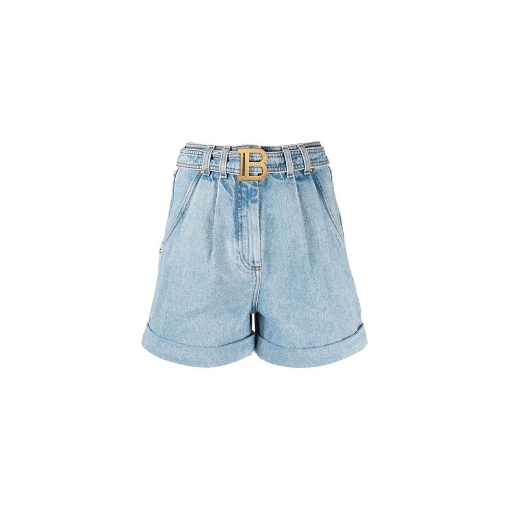 Short Balmain avec boucle bleue