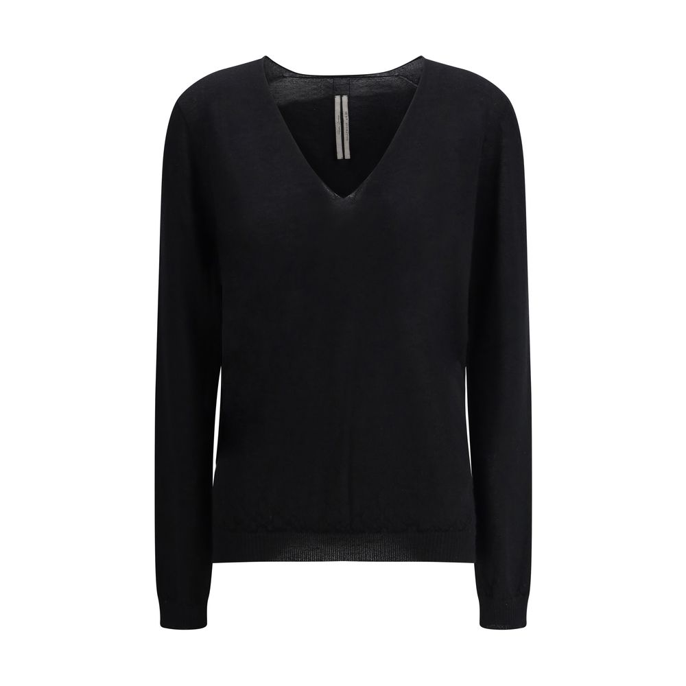 Pull Rick Owens V-neck noir