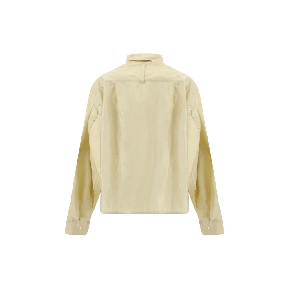 Chemise satinée italienne chic crème