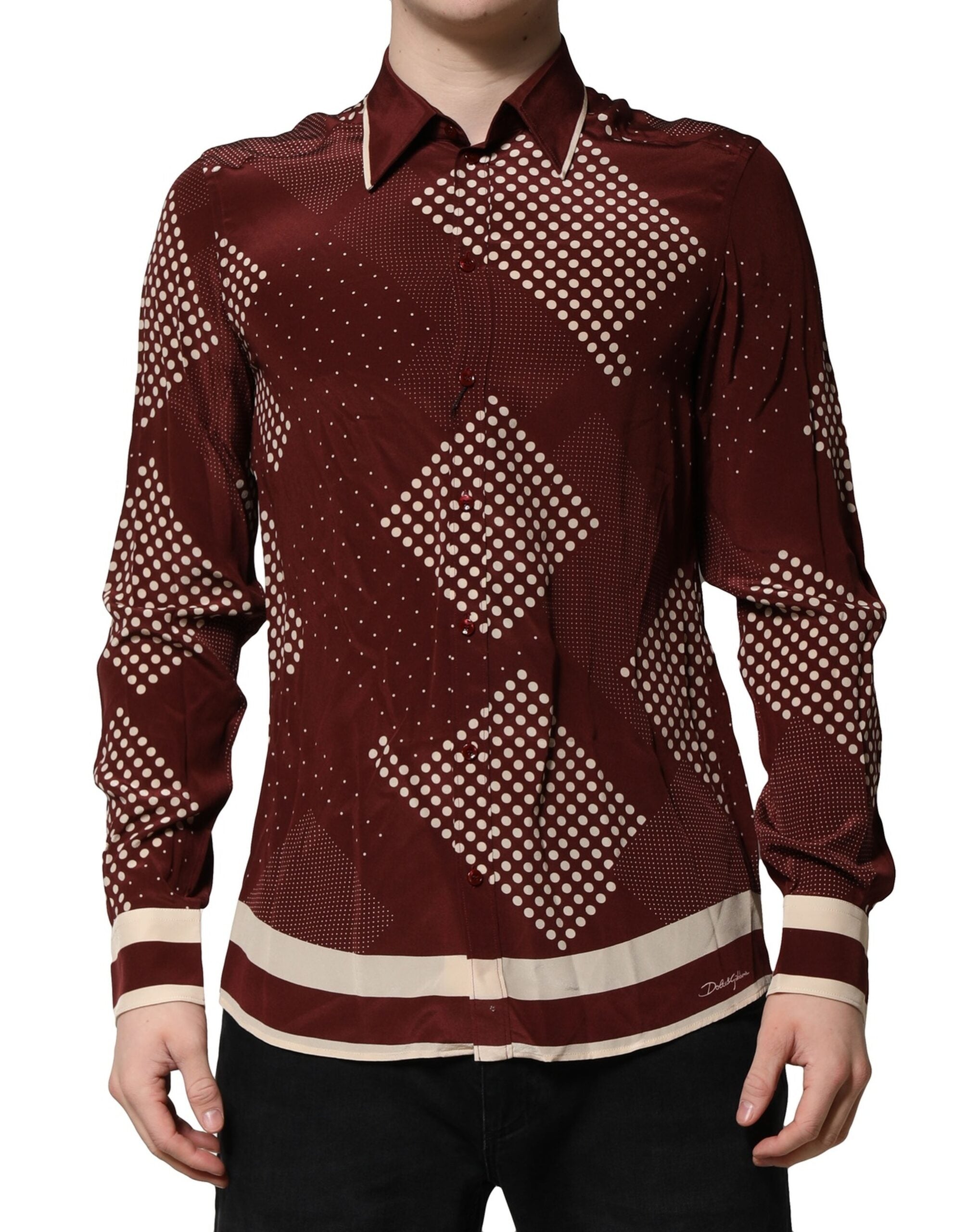 Chemise Dolce & Gabbana maroon