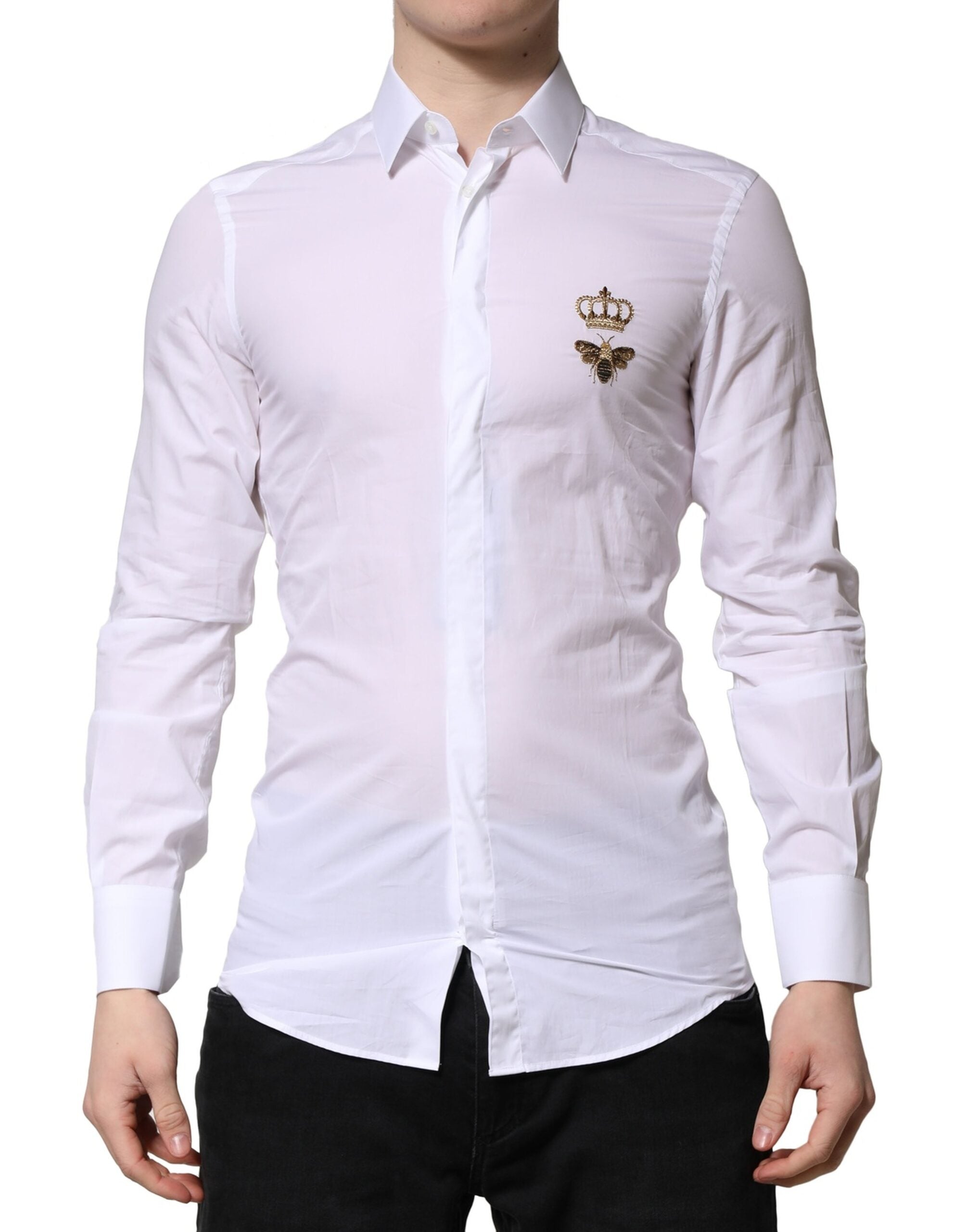 Chemise Dolce & Gabbana GOLD blanche