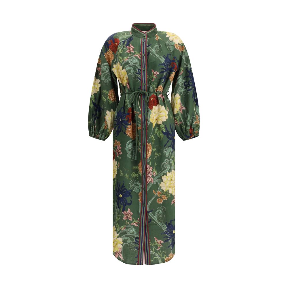 Robe chemisier Alemais Avery verte