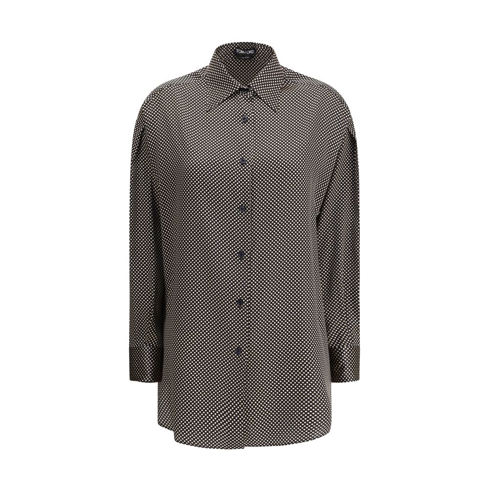 Chemise Tom Ford à pois noire