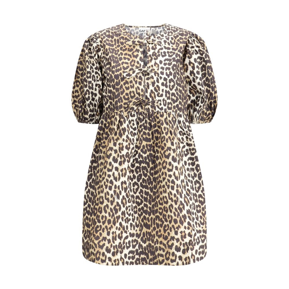 Robe Ganni mini léopard