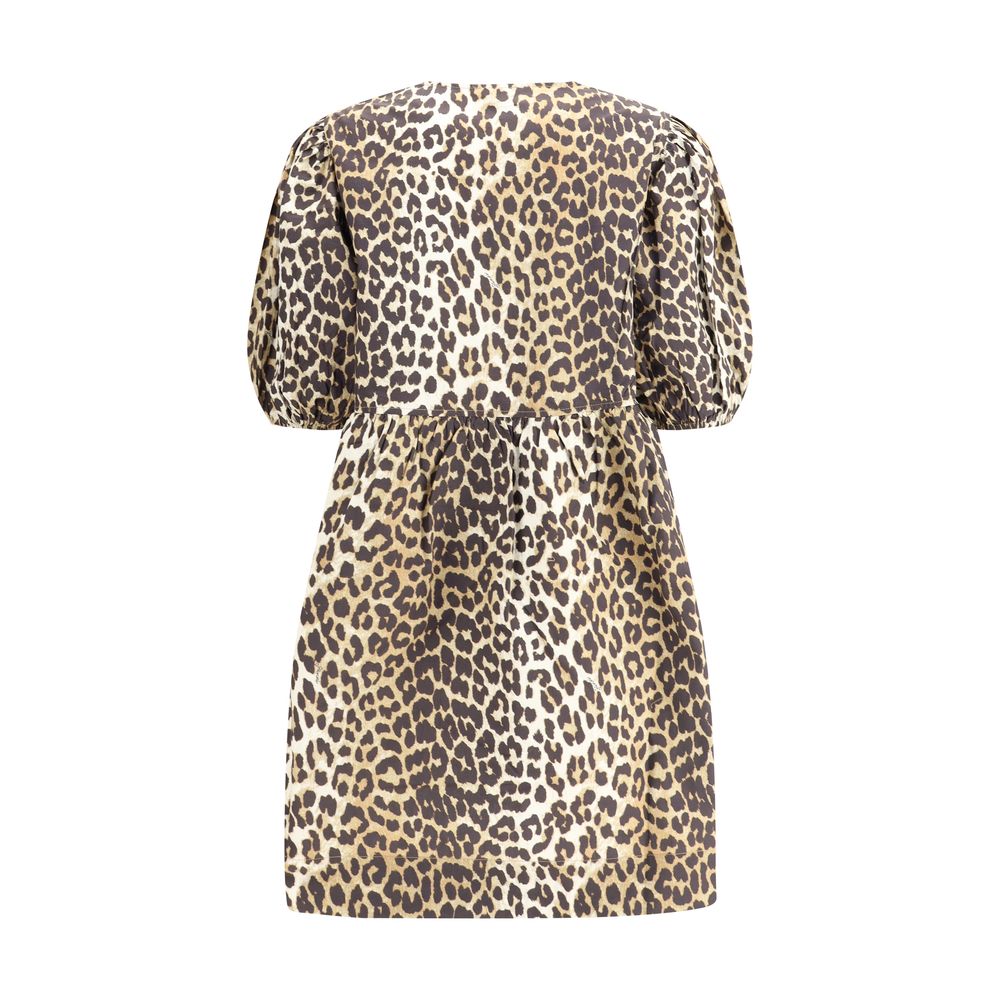 Robe Ganni mini léopard