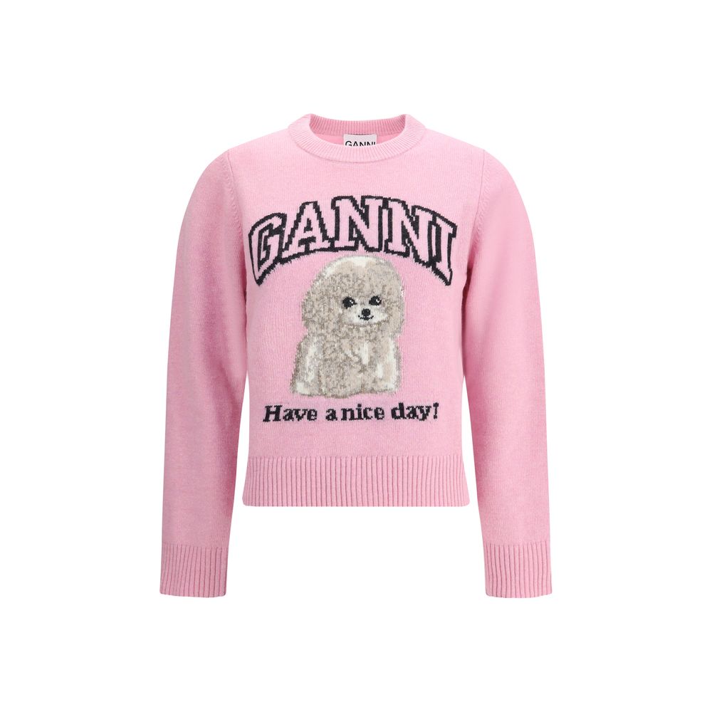 Sweater Ganni Poodle multicolore