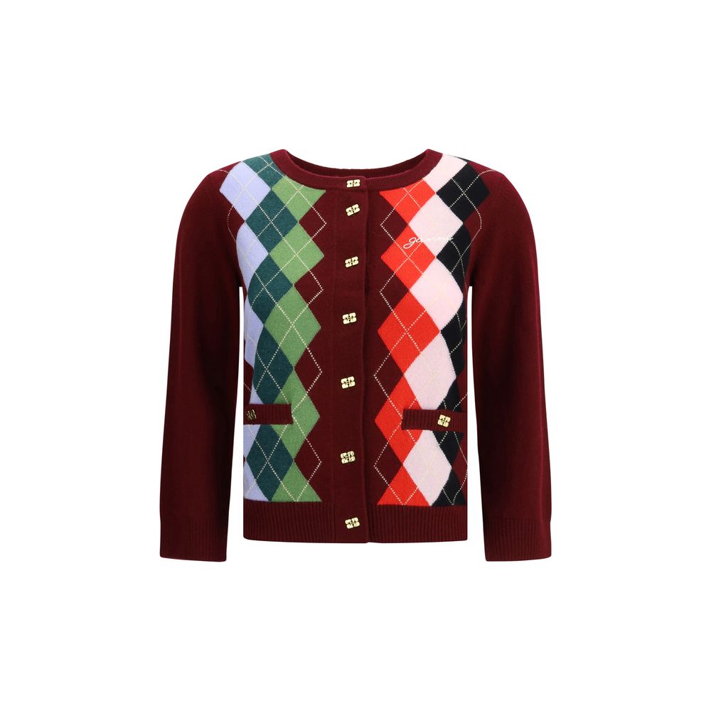 Cardigan Ganni Check multicolore