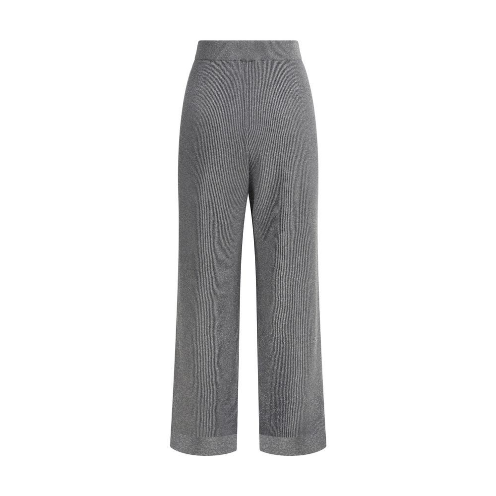 Pantalons Brunello Cucinelli Lurex argentés