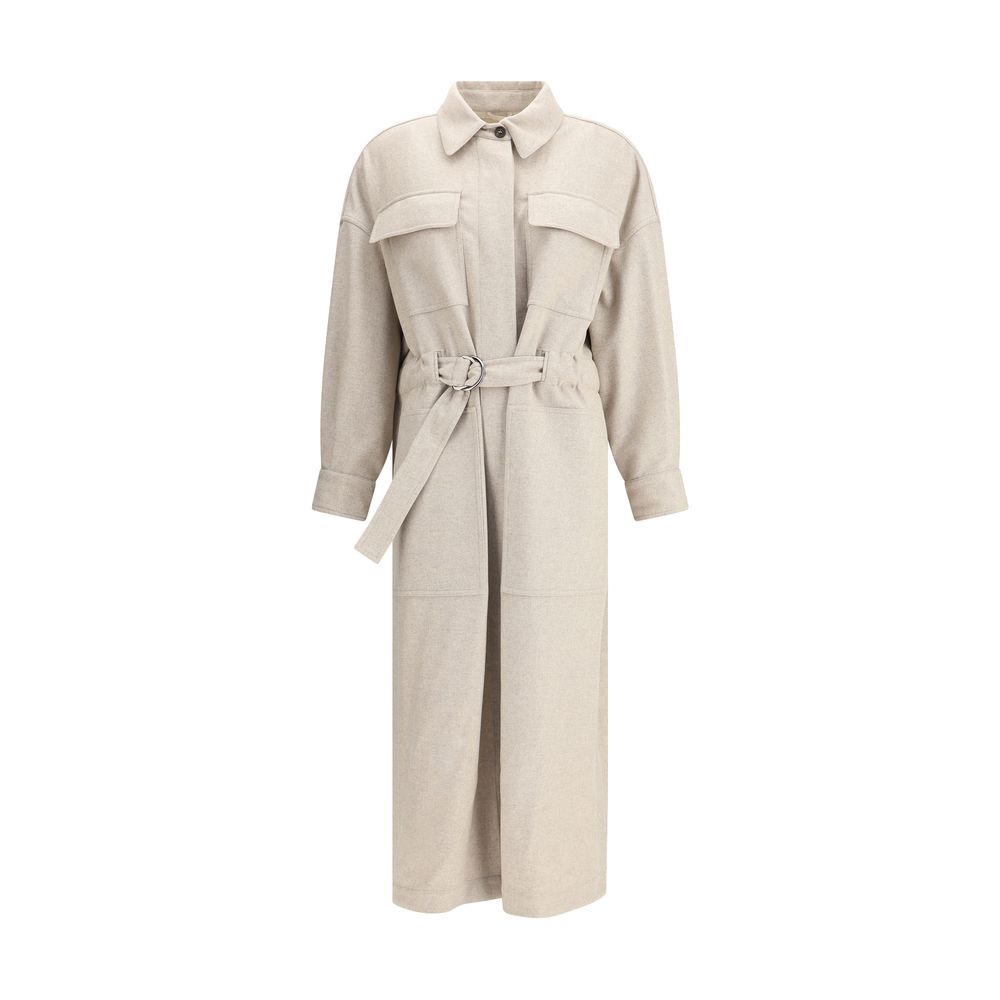 Manteau Brunello Cucinelli long beige