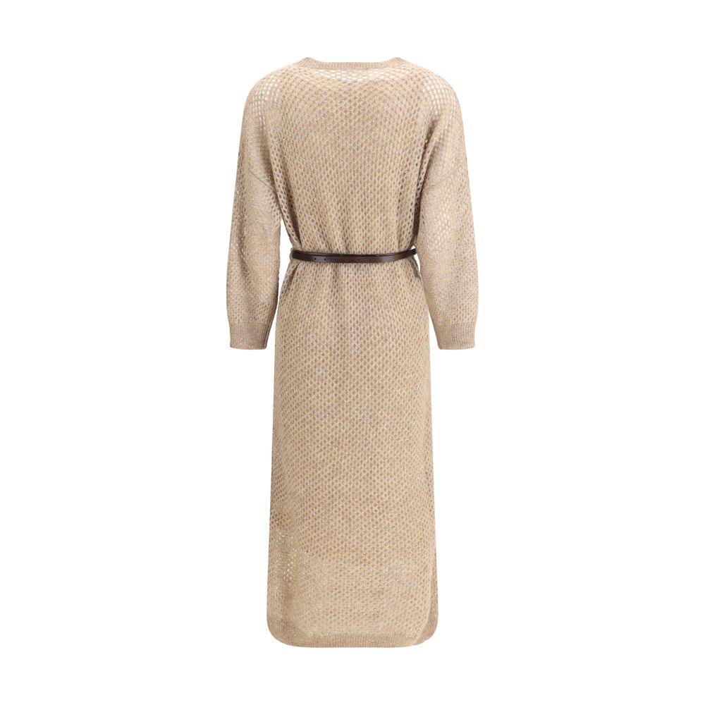 Robe Brunello Cucinelli perforée noire