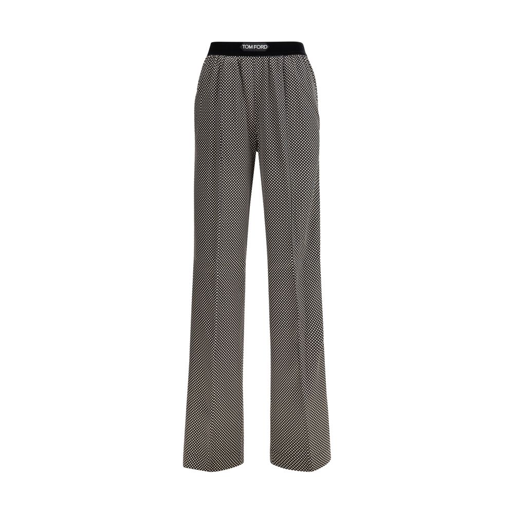 Pantalons Tom Ford à pois noirs
