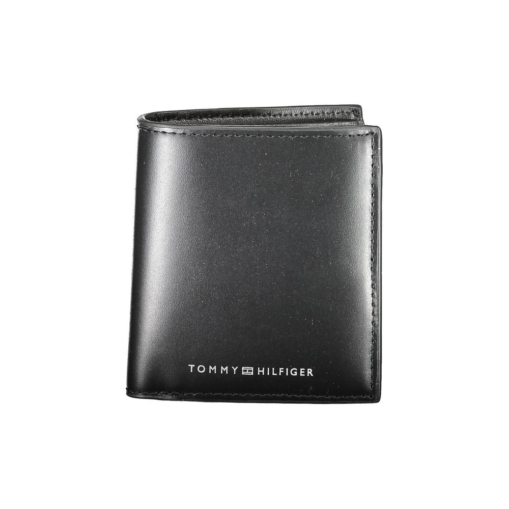 Portefeuille Tommy Hilfiger en cuir noir