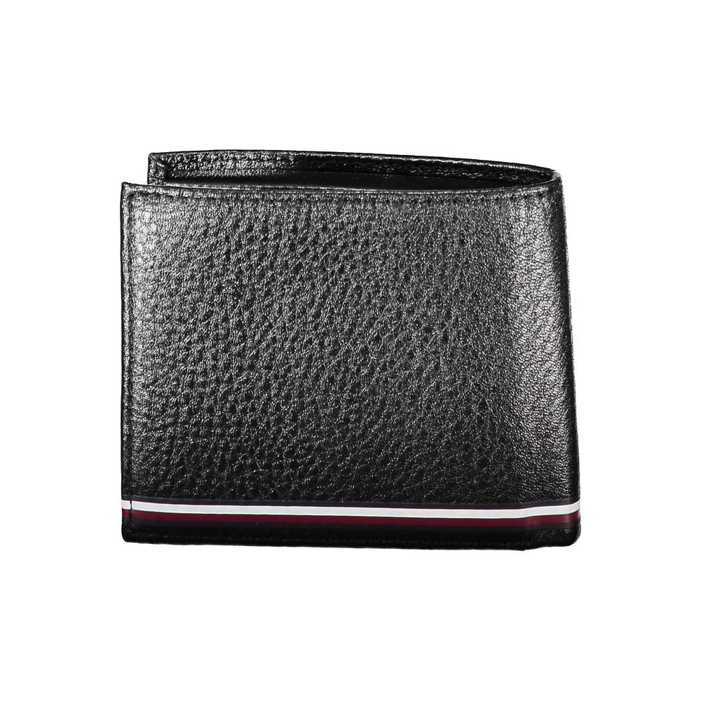 Portefeuille Tommy Hilfiger en cuir noir