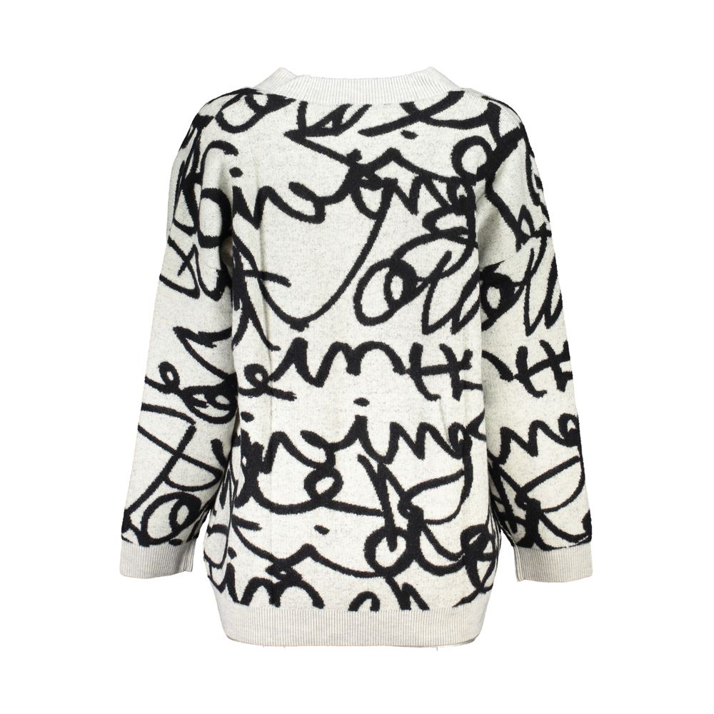 Cardigan Desigual V-Neck blanc