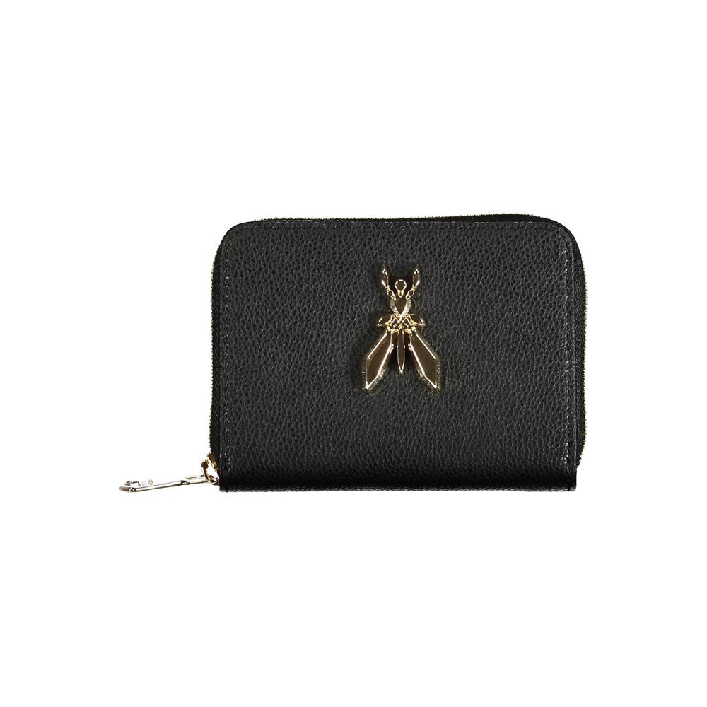 Portefeuille noir cuir avec logo