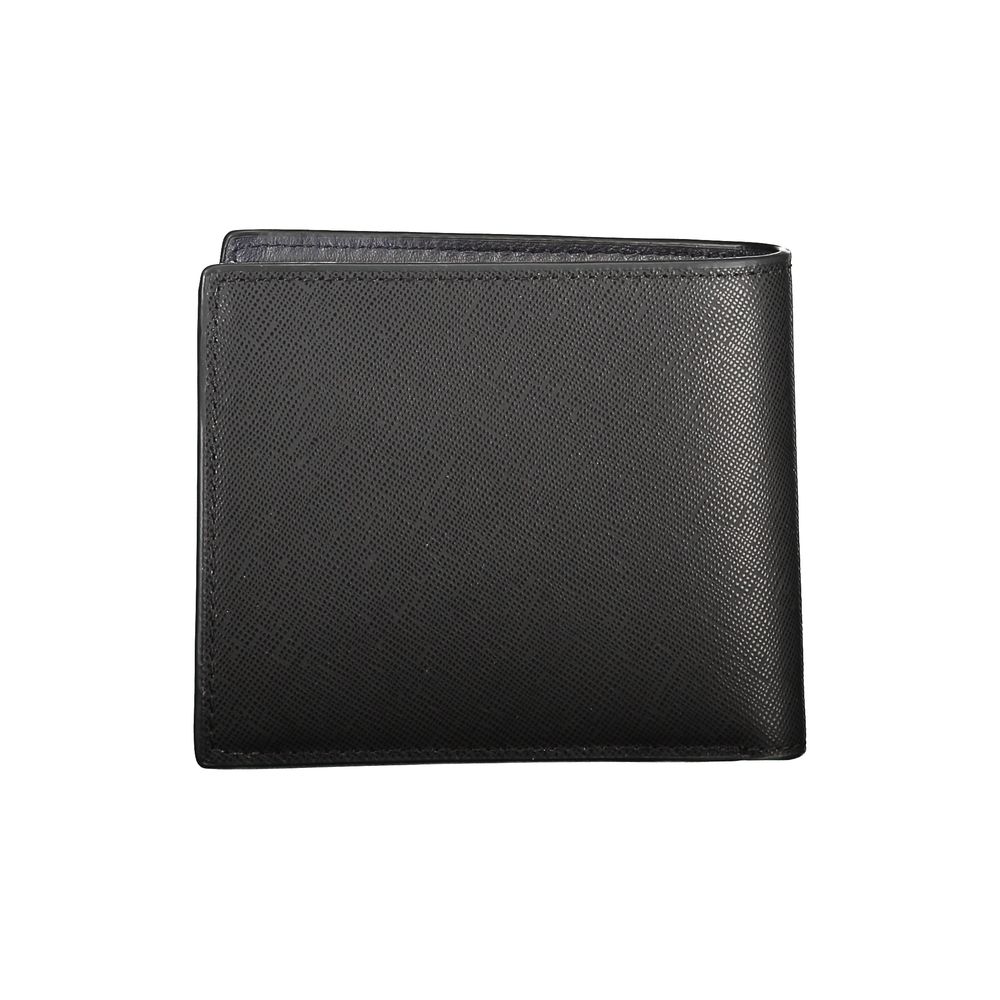 Portefeuille en cuir noir