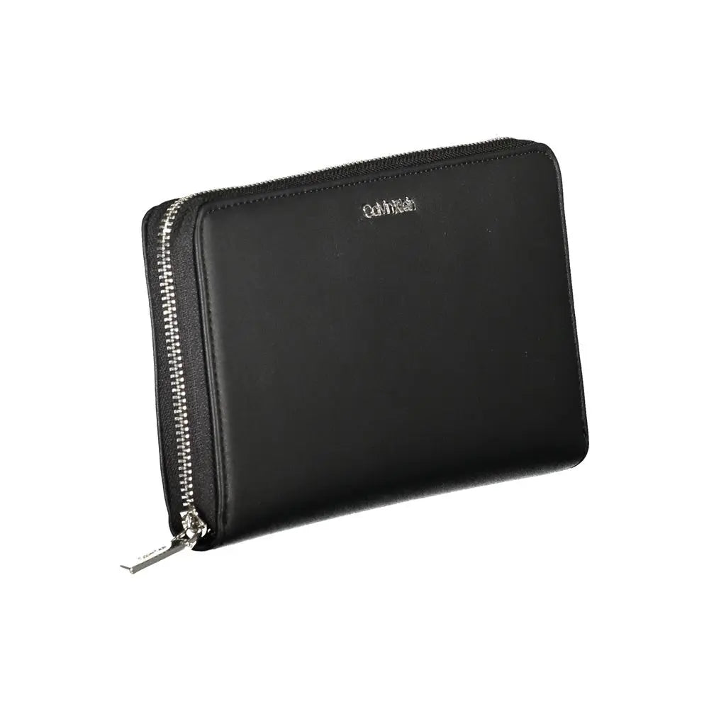 Portefeuille noir avec logo Calvin Klein