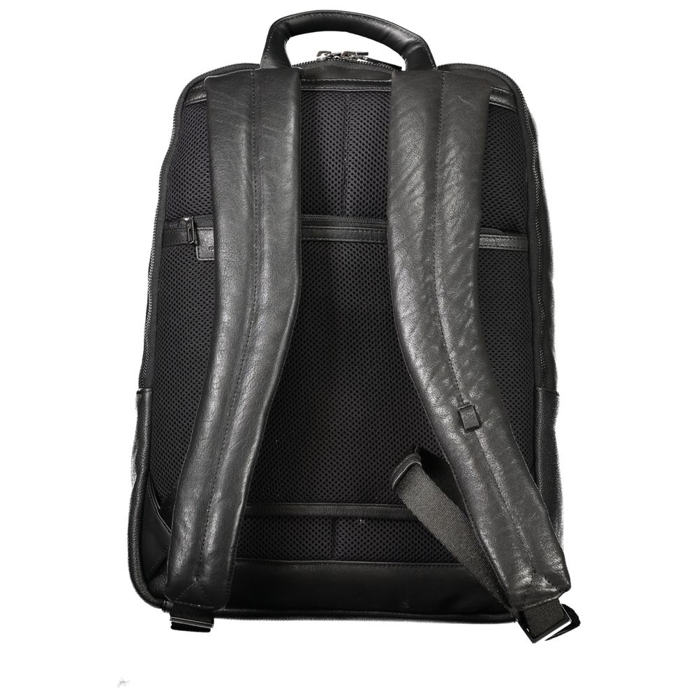 Sac à dos Piquadro en cuir noir