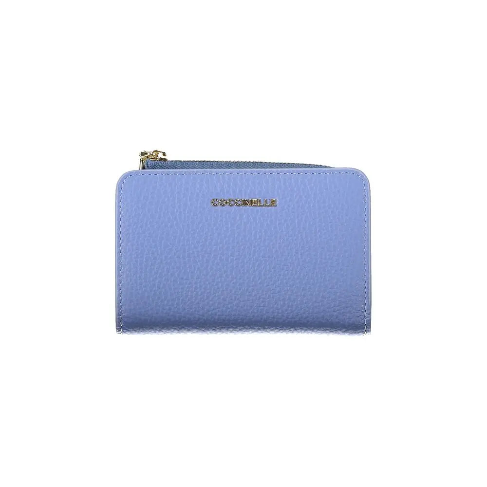 Portefeuille Coccinelle Metallic Soft bleu clair Coccinelle