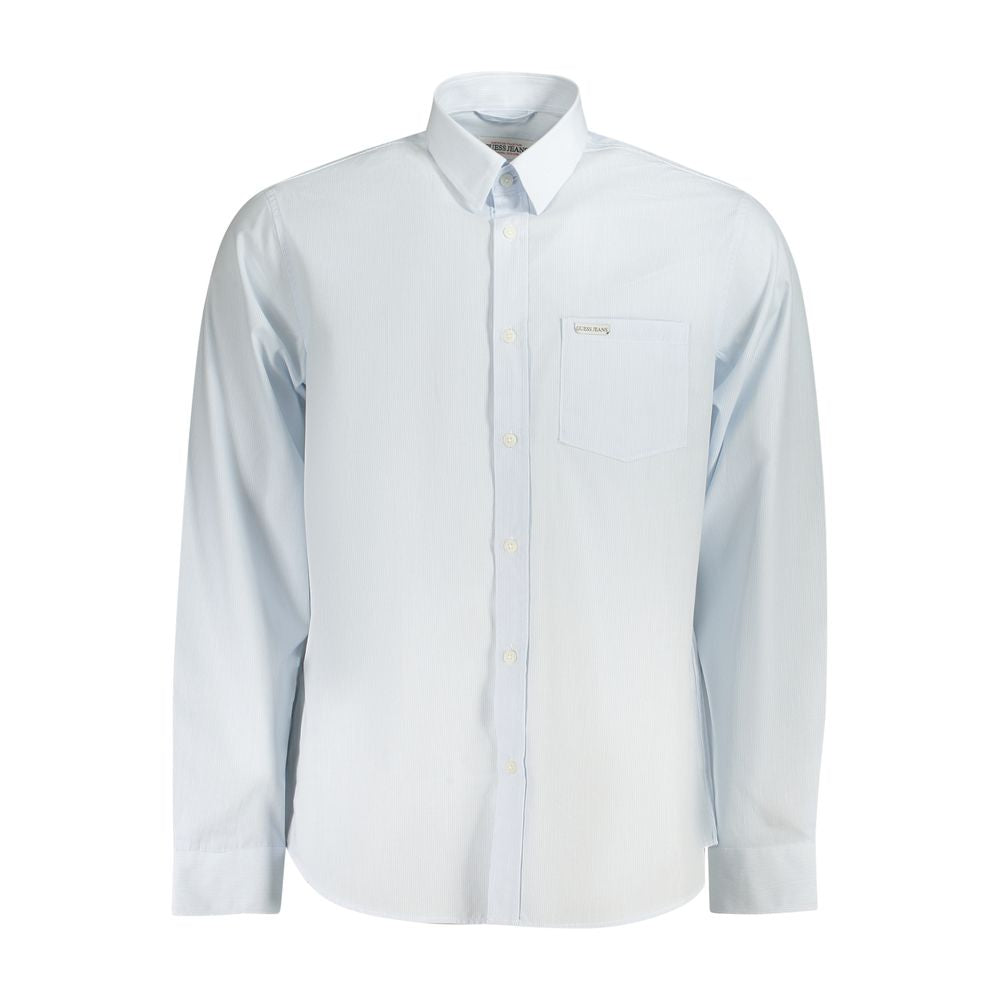 Chemise Guess Jeans à rayures bleu clair