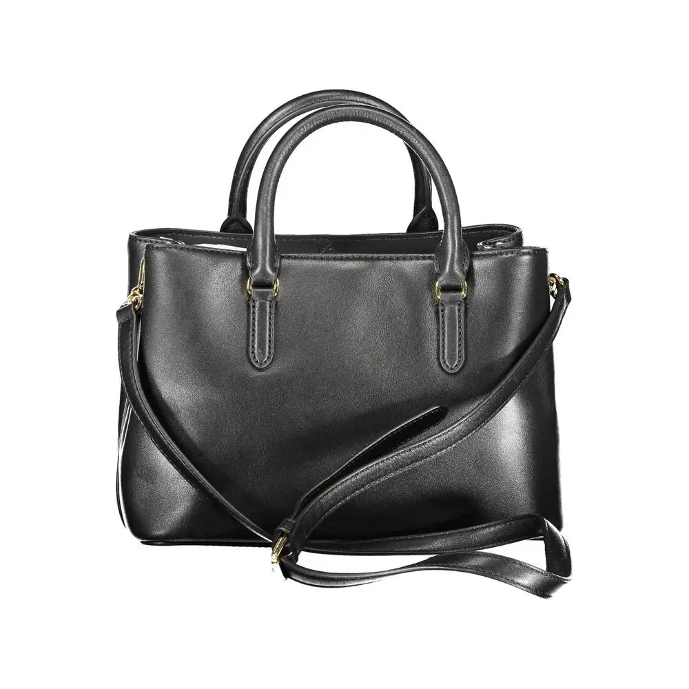 Sac à main noir cuir Ralph Lauren