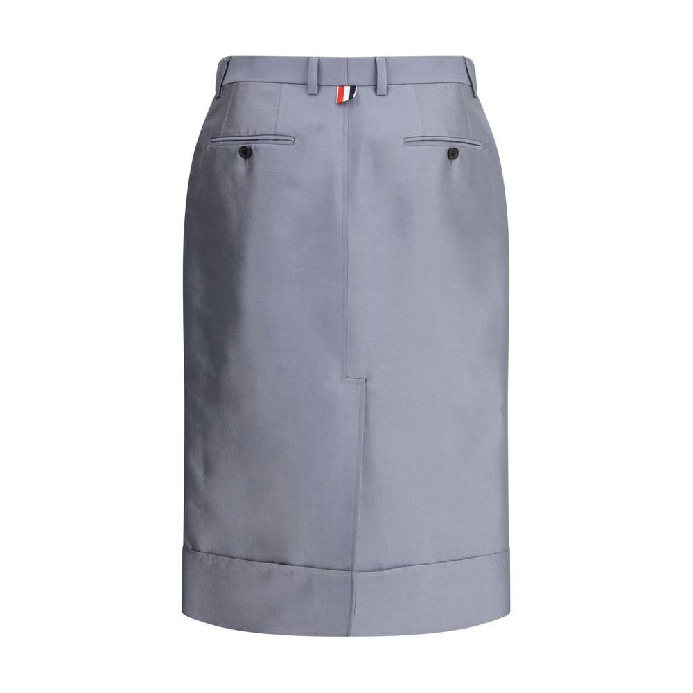 Jupe midi Thom Browne grise