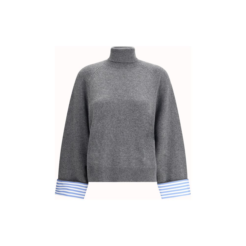 Pull Brunello Cucinelli turtleneck gris