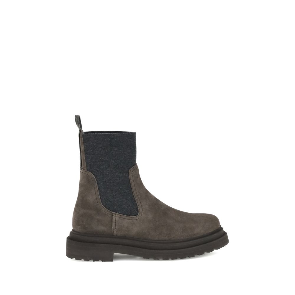 Bottines Brunello Cucinelli beiges