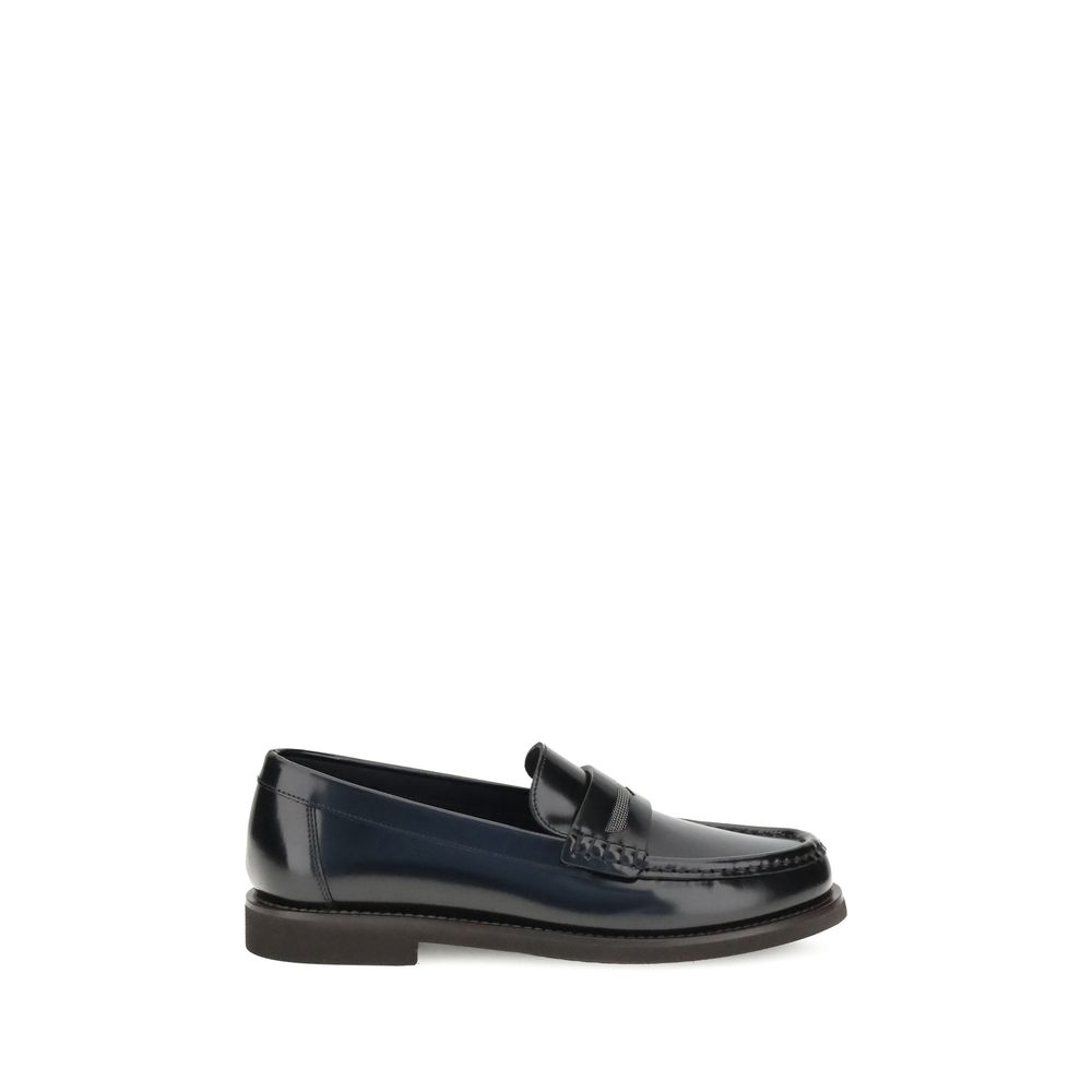 Loafers Brunello Cucinelli en cuir noirs