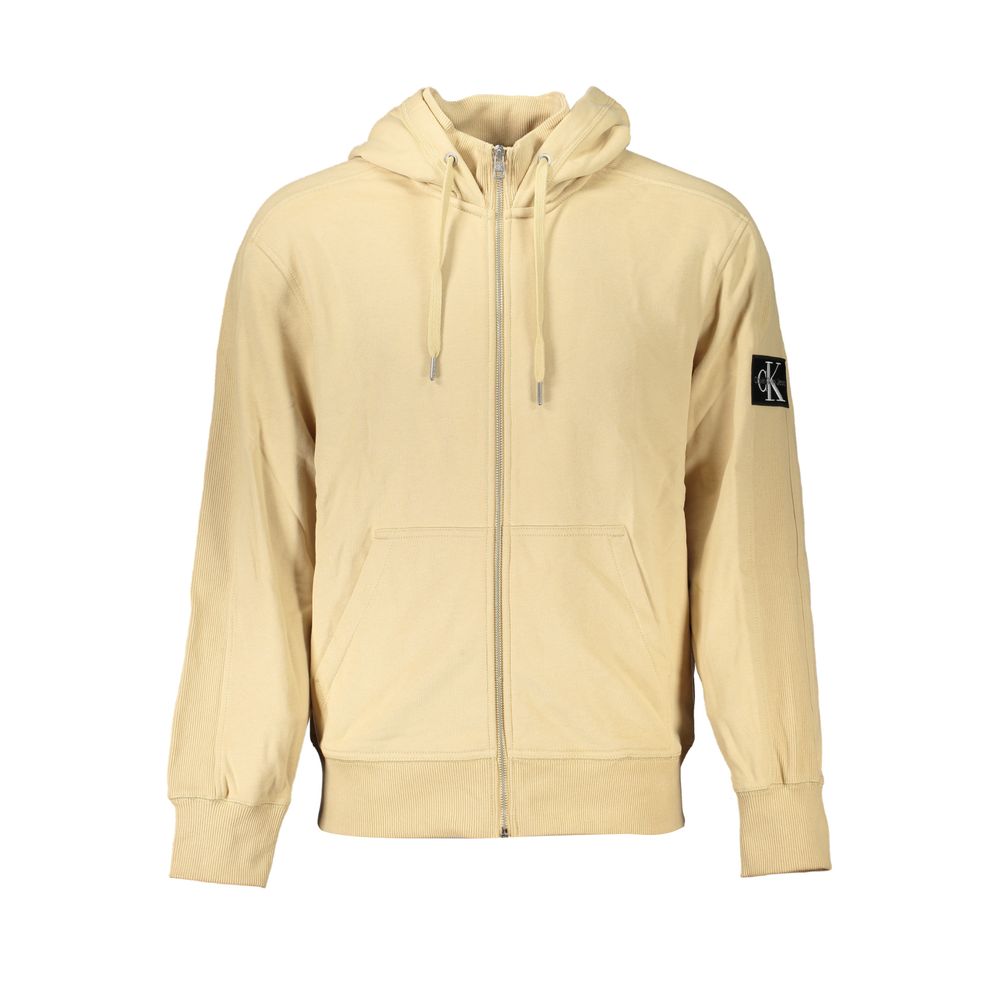 Sweatshirt Calvin Klein à capuche beige