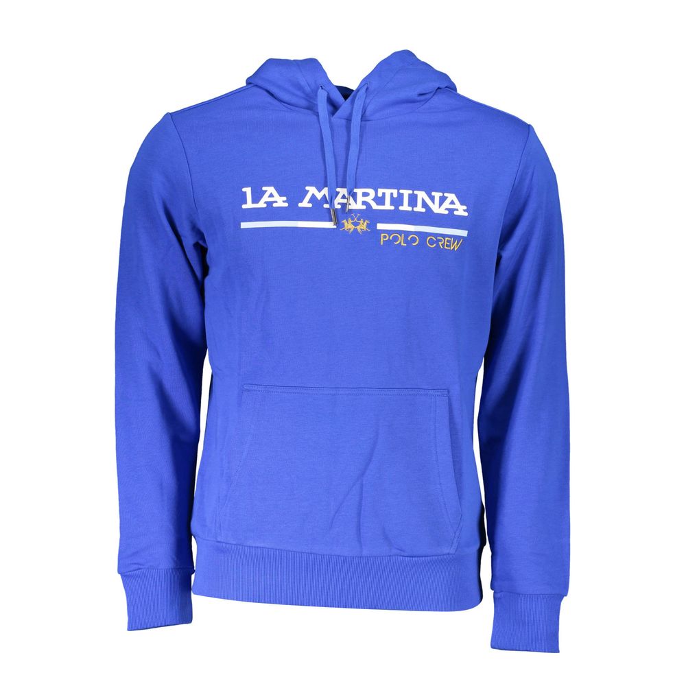 Sweat à capuche La Martina bleu