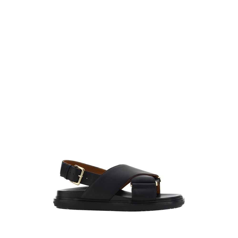 Sandales Marni Fussbett noires