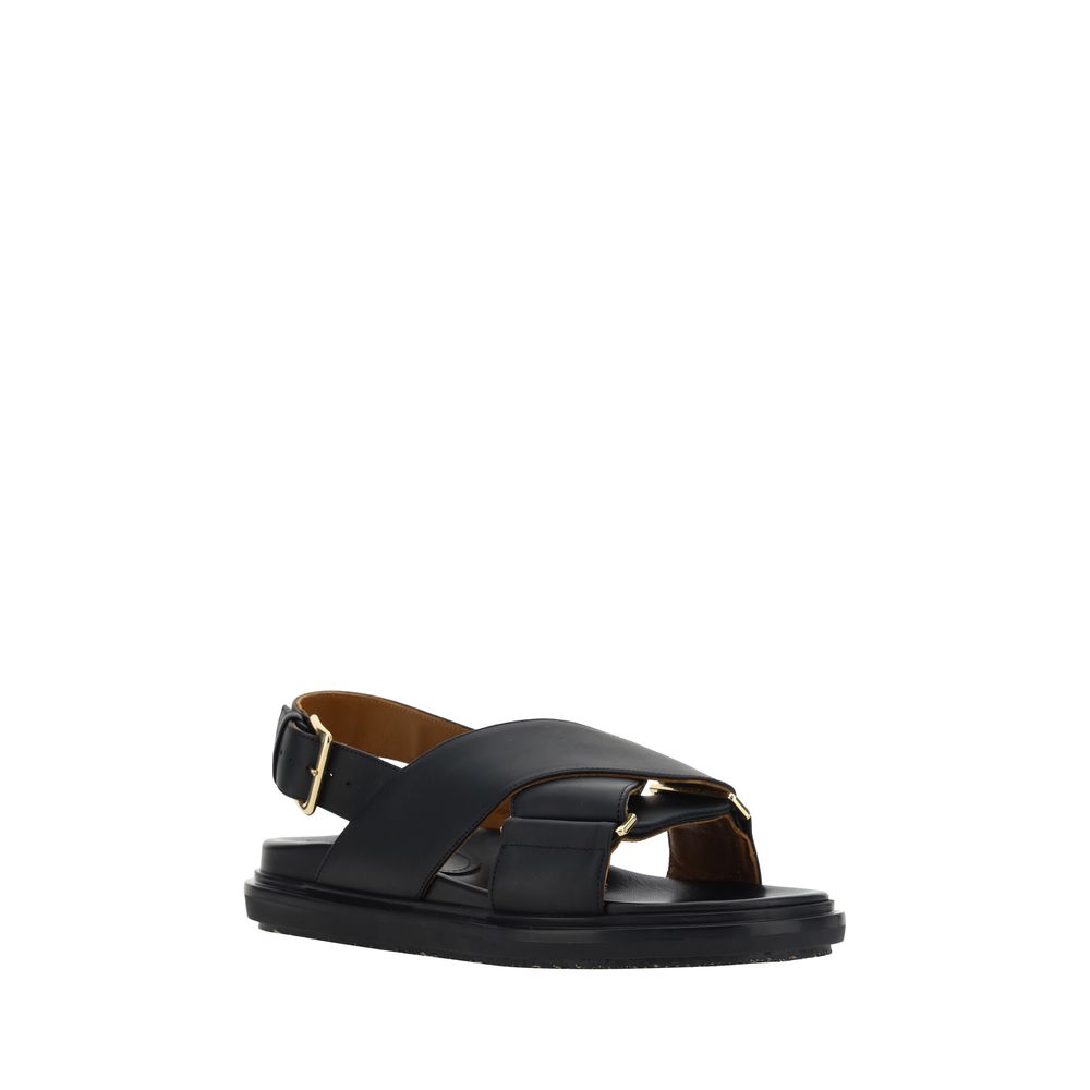 Sandales Marni Fussbett noires