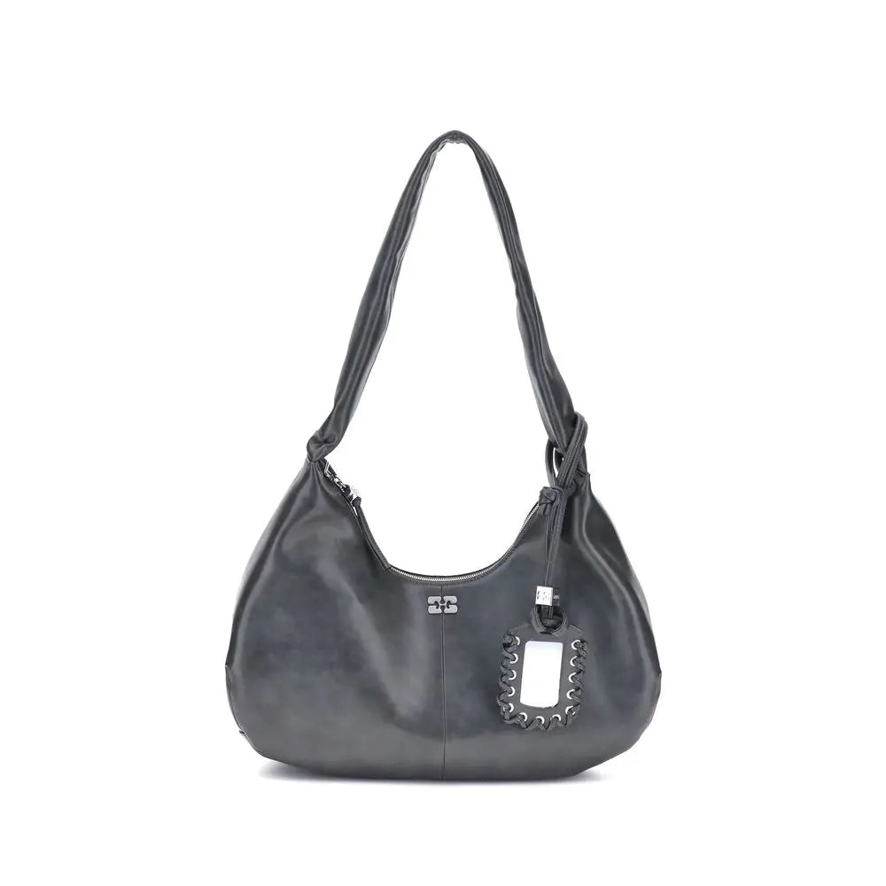 Sac hobo Ganni moyen noir Ganni