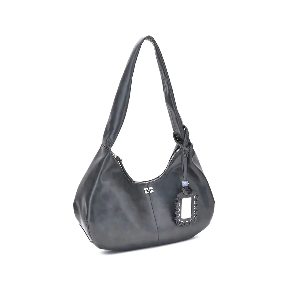 Sac hobo Ganni moyen noir Ganni