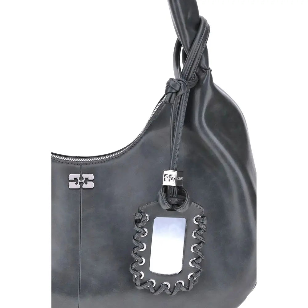 Sac hobo Ganni moyen noir Ganni