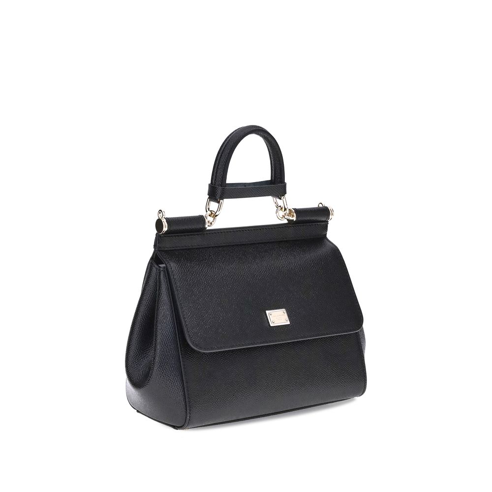 Sac à main Dolce&Gabbana en cuir noir